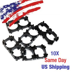 Double 18650 Battery Holder Two Dual with 18.4MM Bore Diameter 10PCS US SHIP!