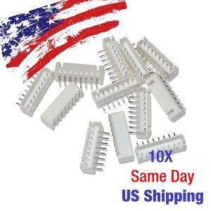 JST XH2.54mm 8 Pin Right Angle Wire Cable Connector Header Male PCB 10PCS USA!