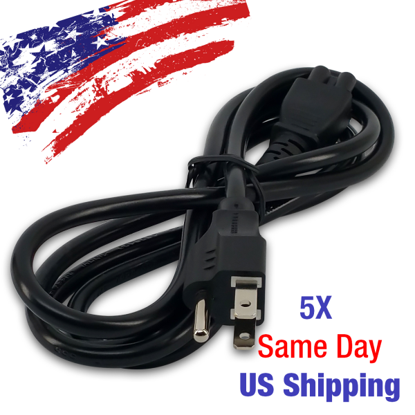 6ft 3-Prong NEMA 5-15P to IEC 60320 C5 AC Power Cord - Laptop PC Mickey Mouse 5