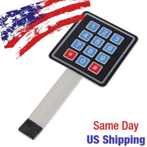 3*4 Membrane 12 Key Switch Matrix Numeric Keypad Keys Industrial USA SHIP TODAY!