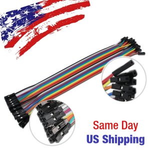 Jumper Wire Dupont Line Female to Female Arduino Breadboard PIC AVR 20pcs 20cm