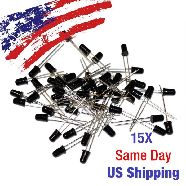 Infrared Receiver LED 5mm IR Diode 940nm (Flame Sensor) 15PCS US SHIP TODAY!